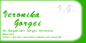 veronika gorgei business card